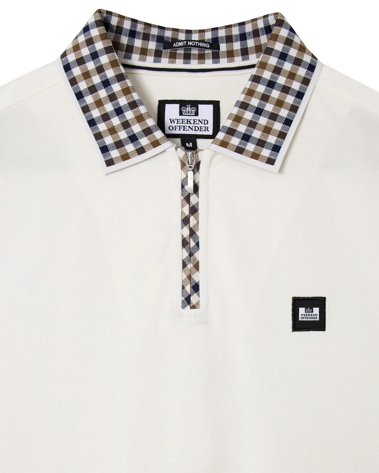 Weekend Offender Tipasa Jacquard Rib Polo Ghost - RD1 Clothing