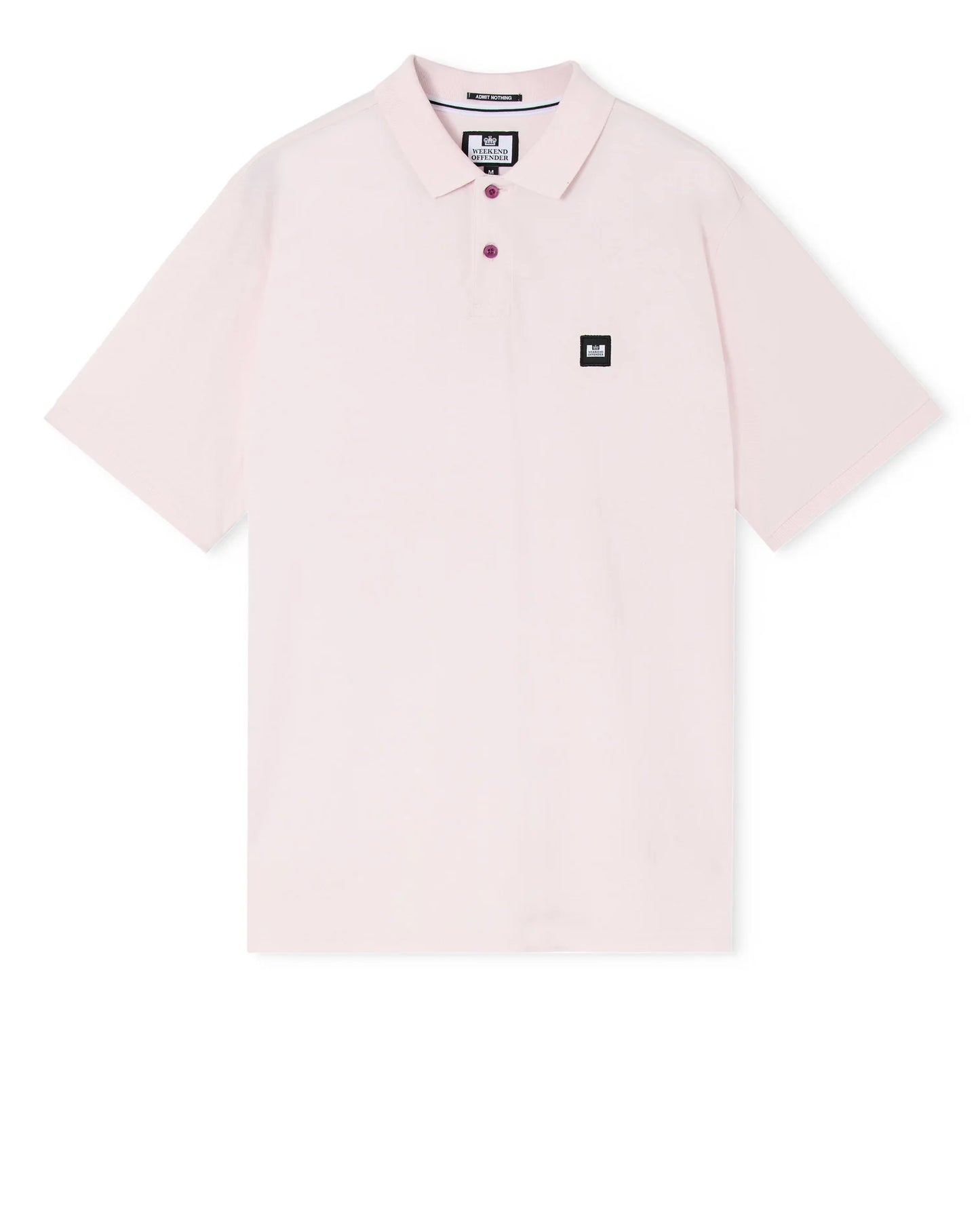 Weekend Offender Heathcote Polo Shirt Soft Pink