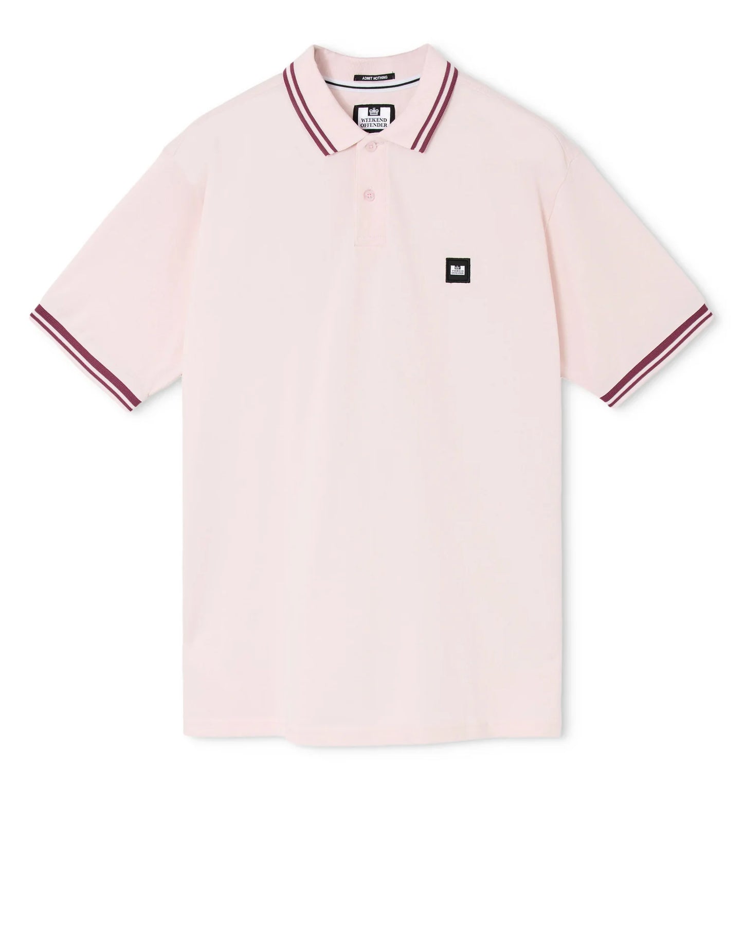 Weekend Offender Levanto Polo Shirt Soft Pink/Kirsch