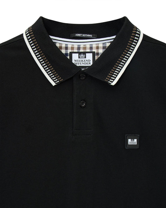 Weekend Offender Rockhampton Polo Shirt Black
