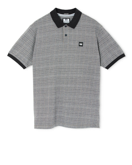 Weekend Offender Winfield Polo Shirt Black Mix