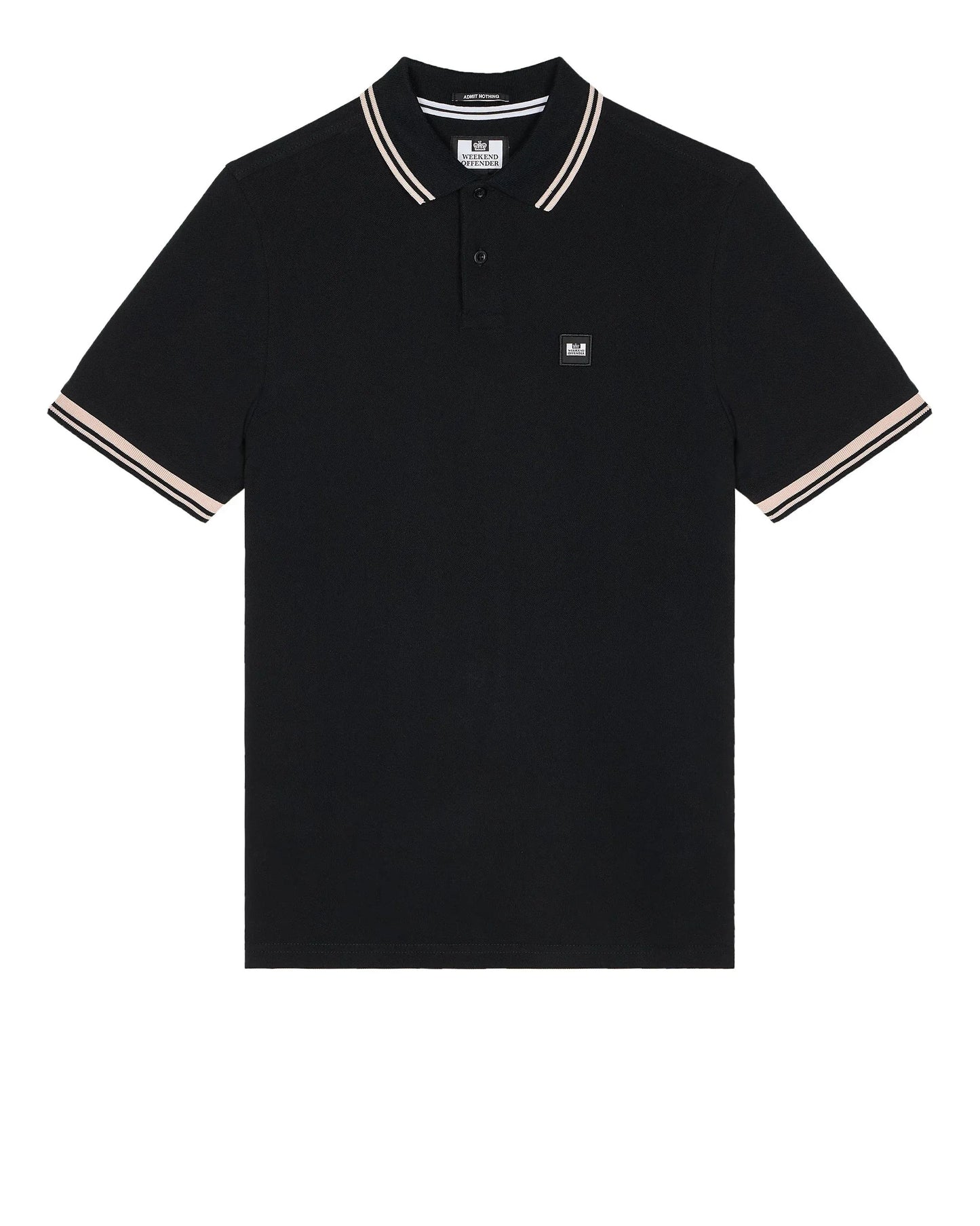 Weekend Offender Levanto Polo Shirt Black/Alabaster