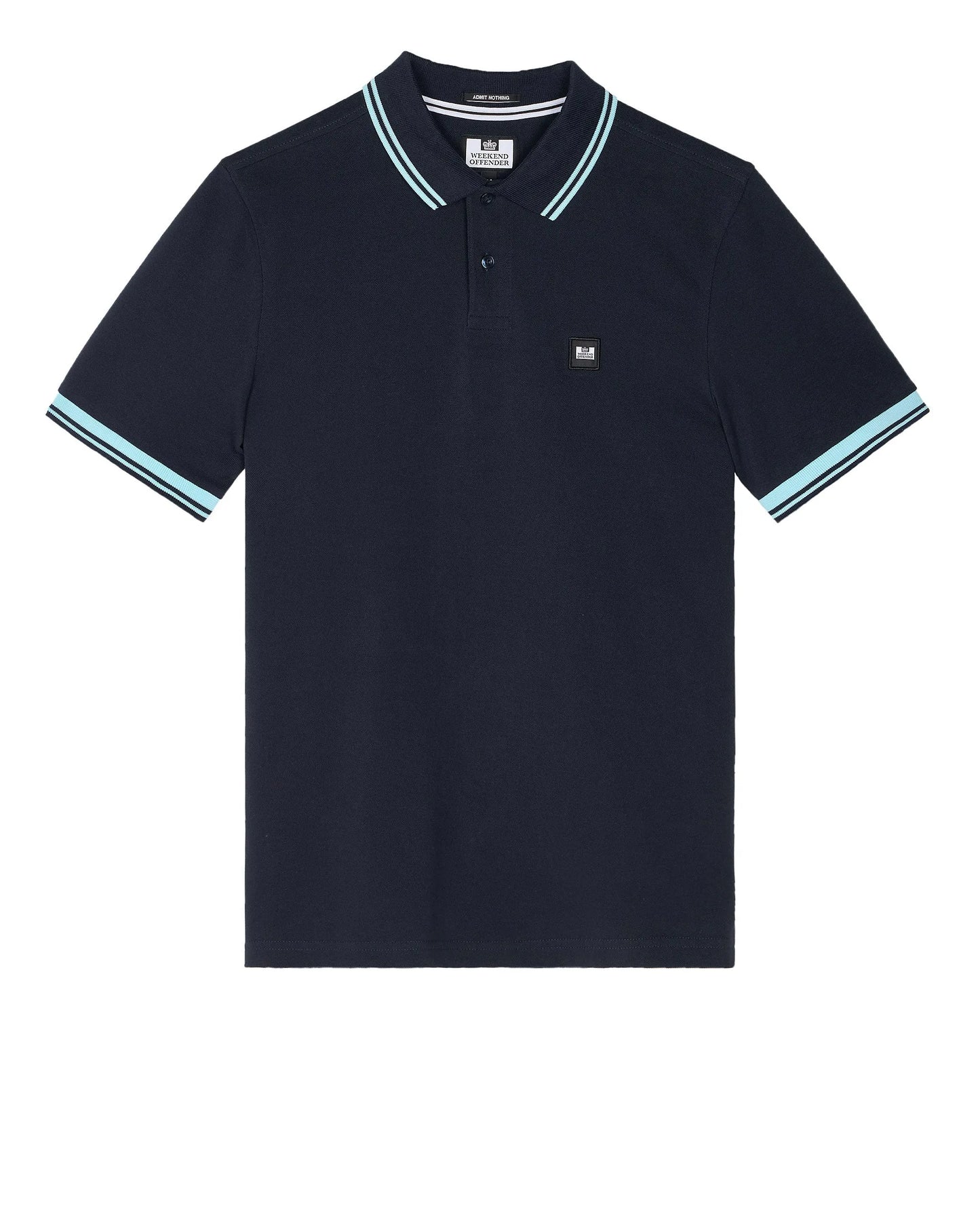 Weekend Offender Levanto Polo Shirt Navy/Saltwater Blue