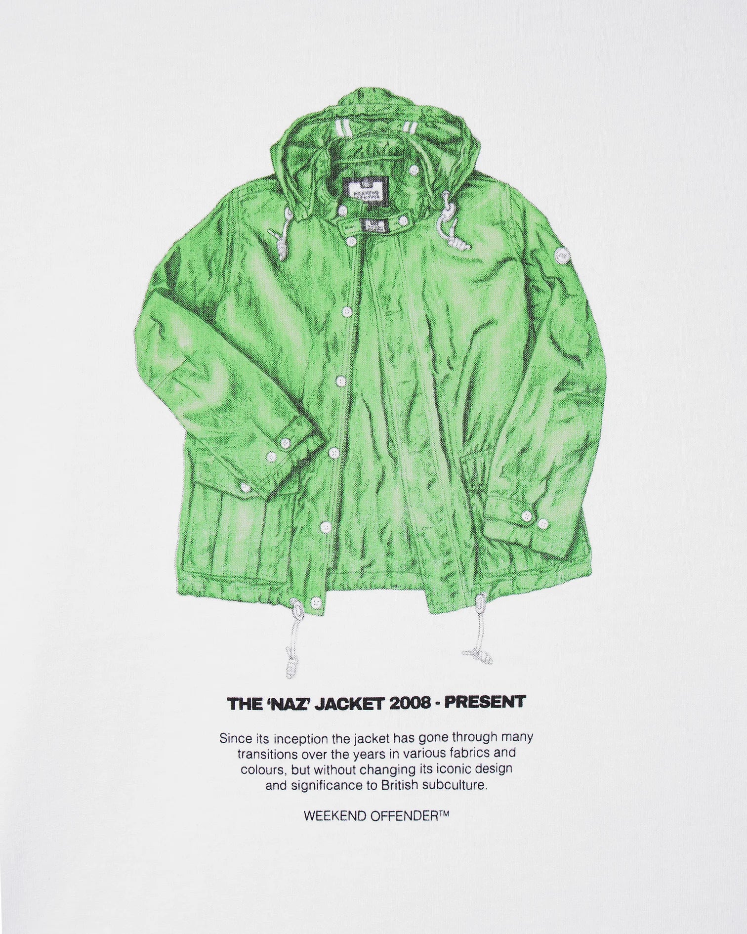 Weekend Offender Naz Graphic T-Shirt White - RD1 Clothing