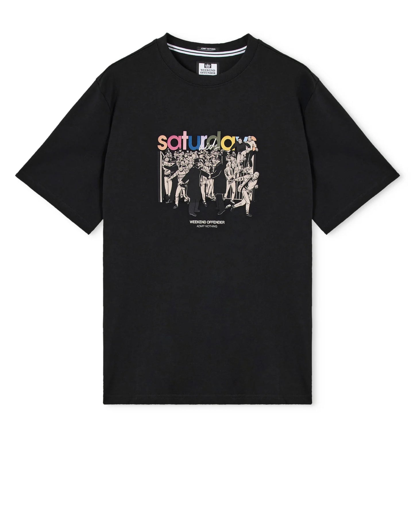 Weekend Offender Saturdays Kids Graphic T-Shirt Black