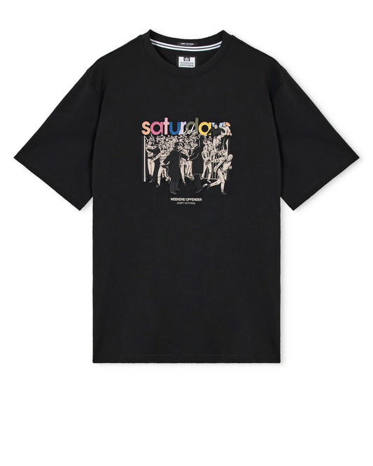 Weekend Offender Saturdays Kids Graphic T-Shirt Black