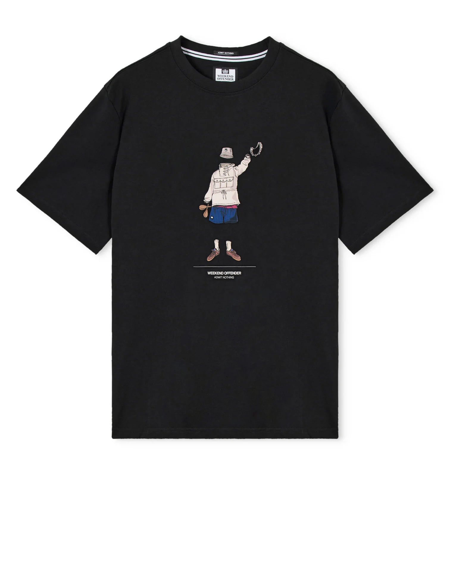 Weekend Offender Hassen Graphic T-Shirt Black - RD1 Clothing