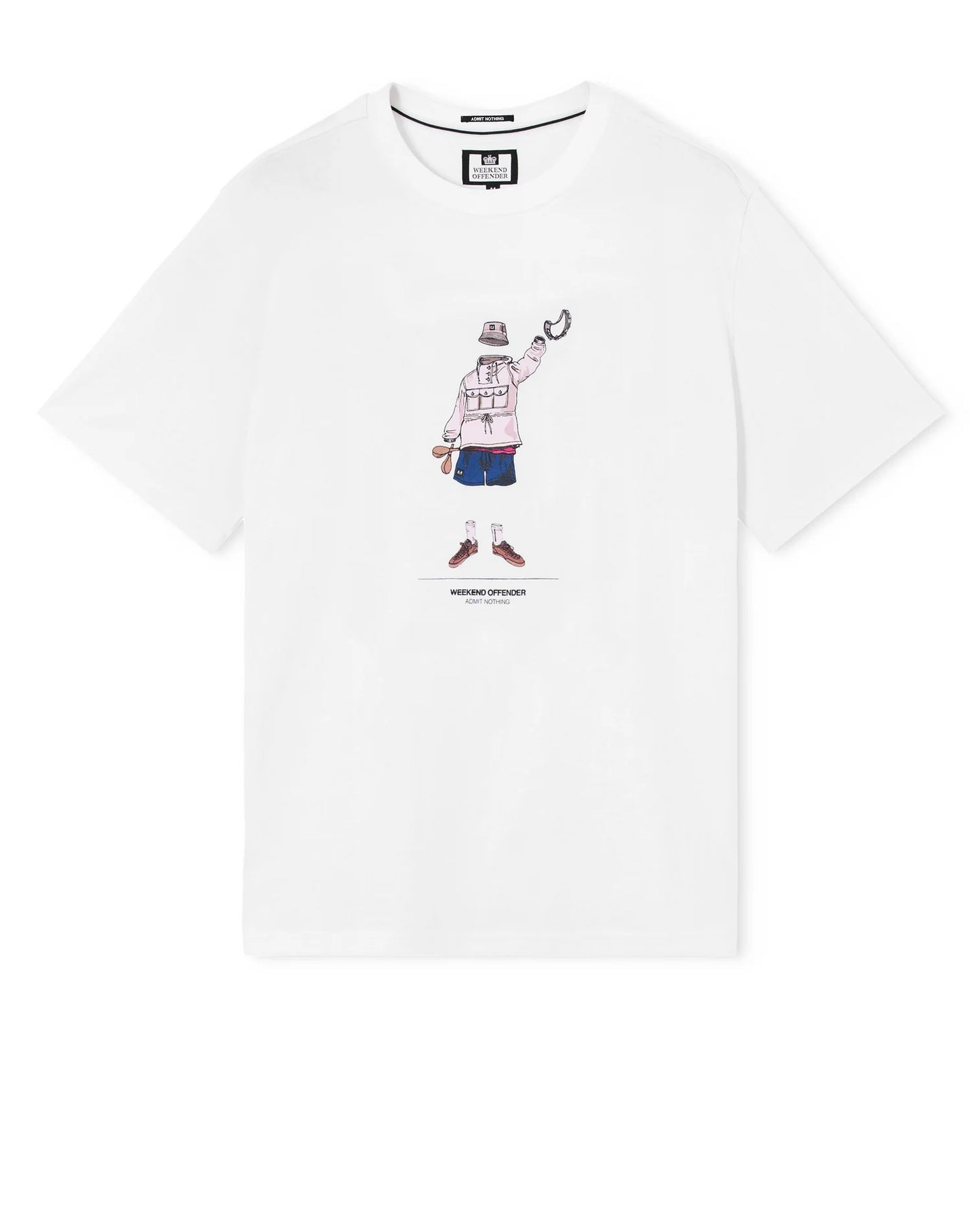 Weekend Offender Hassen Graphic T-Shirt White - RD1 Clothing