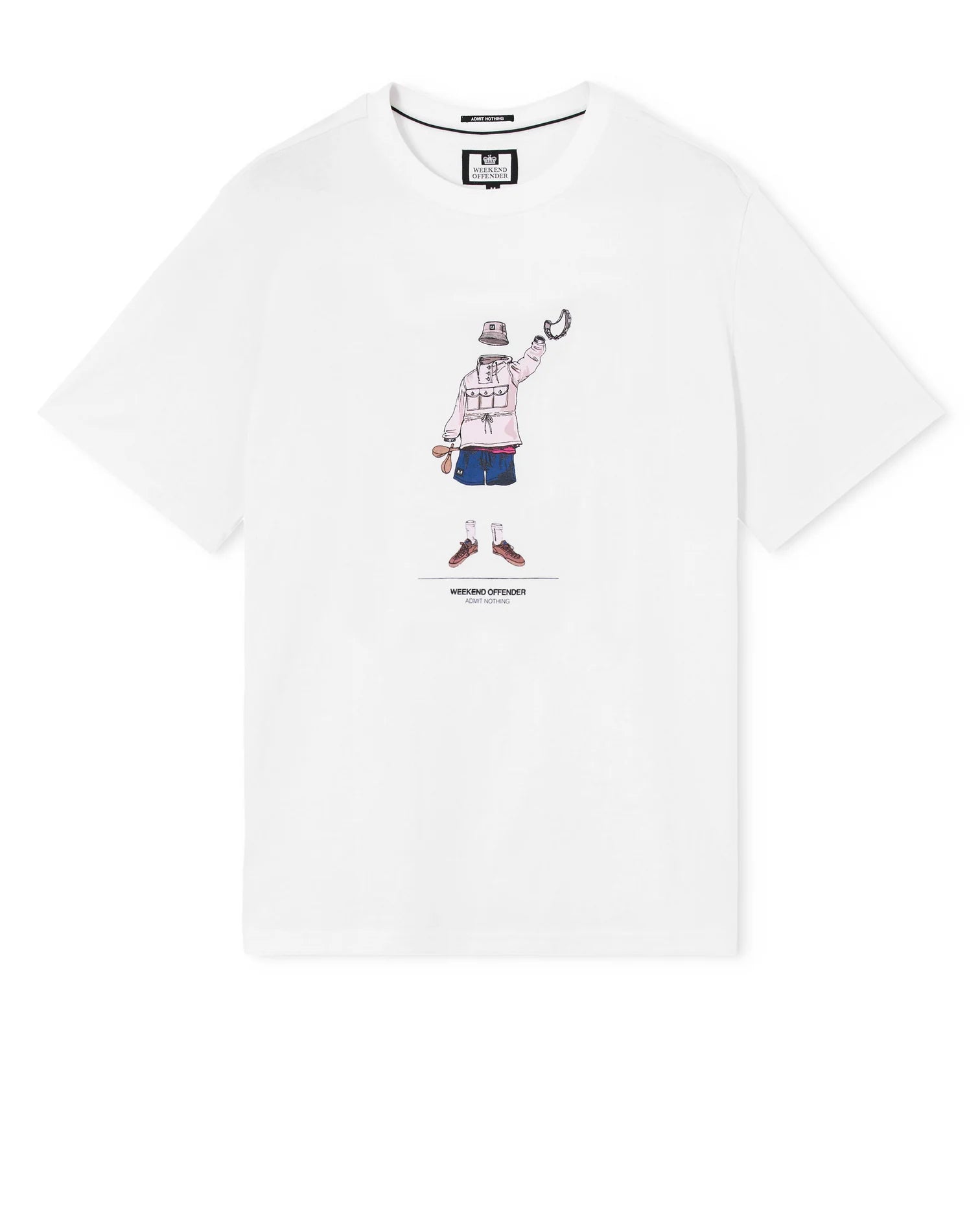 Weekend Offender Hassen Graphic T-Shirt White - RD1 Clothing