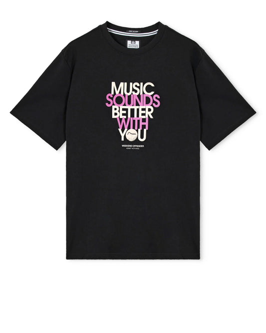 Weekend Offender Bangalter Graphic T-Shirt Black - RD1 Clothing