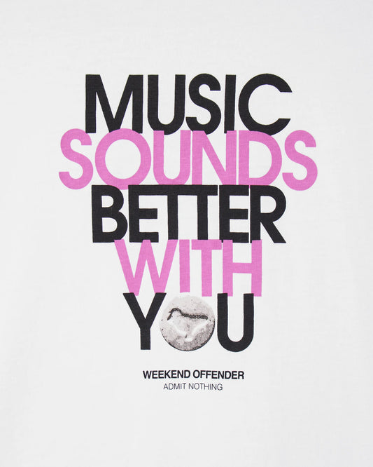 Weekend Offender Bangalter Graphic T-Shirt White - RD1 Clothing