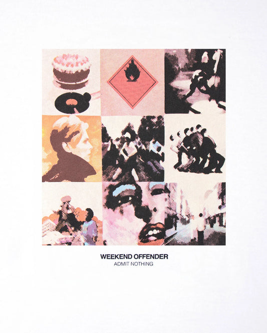 Weekend Offender Low Graphic T-Shirt White - RD1 Clothing