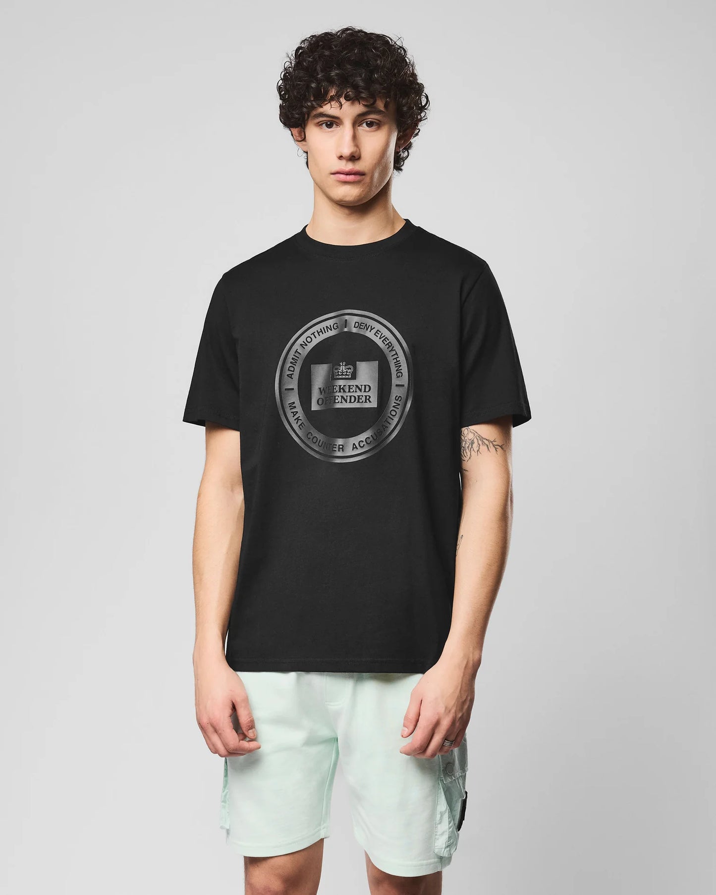 Weekend Offender Deny Graphic T-Shirt Black