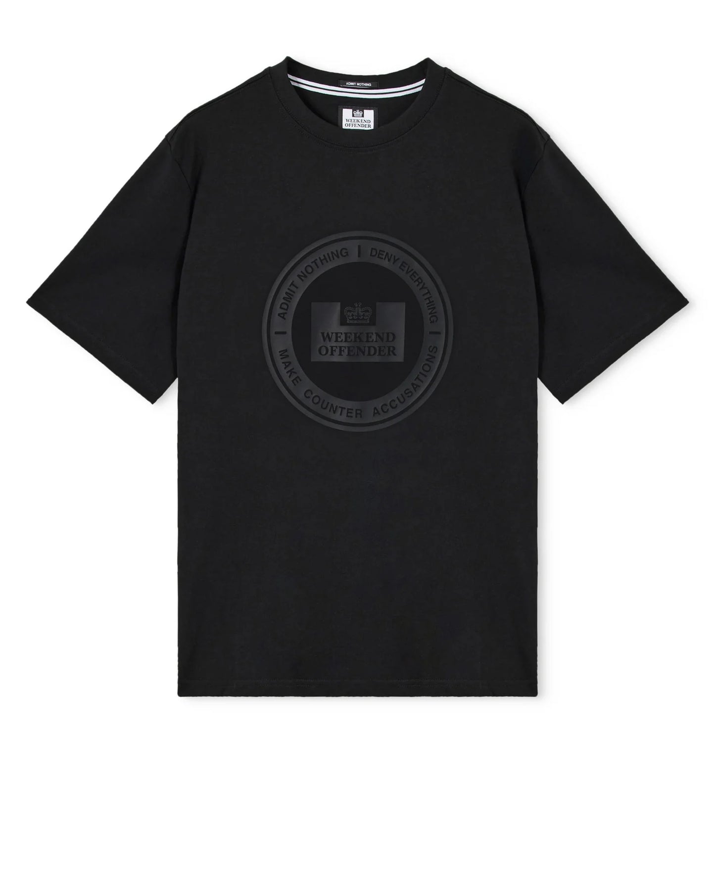 Weekend Offender Deny Graphic T-Shirt Black