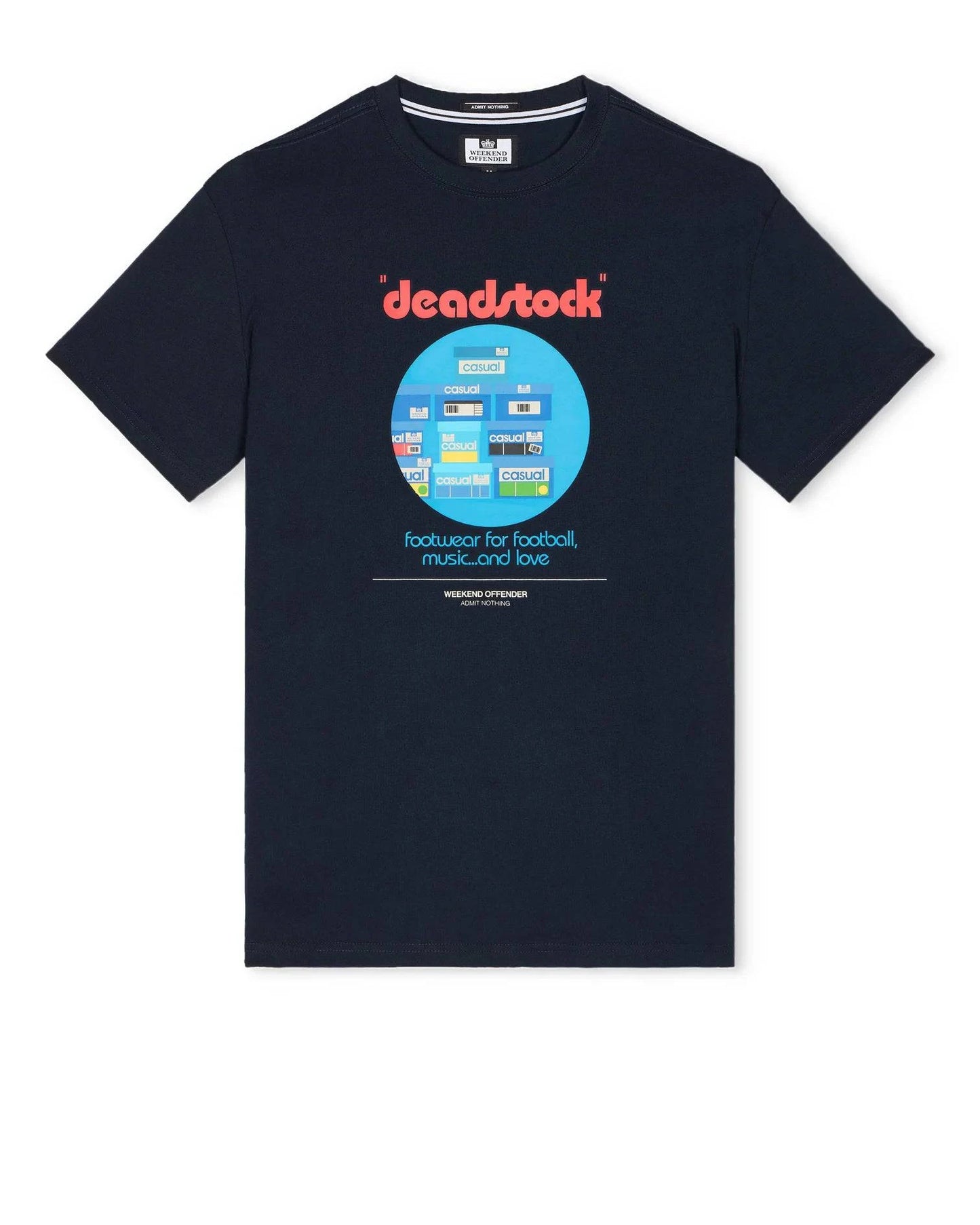 Weekend Offender Deadstock Graphic T-Shirt Navy - RD1 Clothing