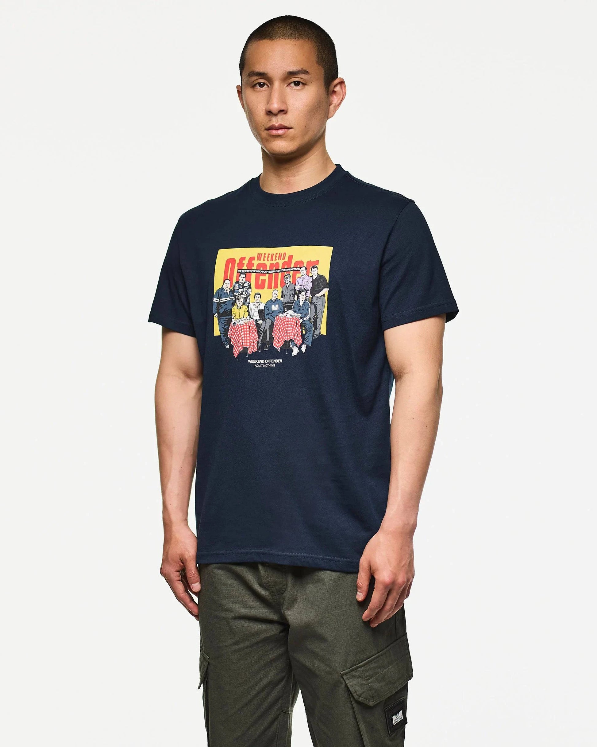 Weekend Offender Satriale's Graphic T-Shirt Navy - RD1 Clothing