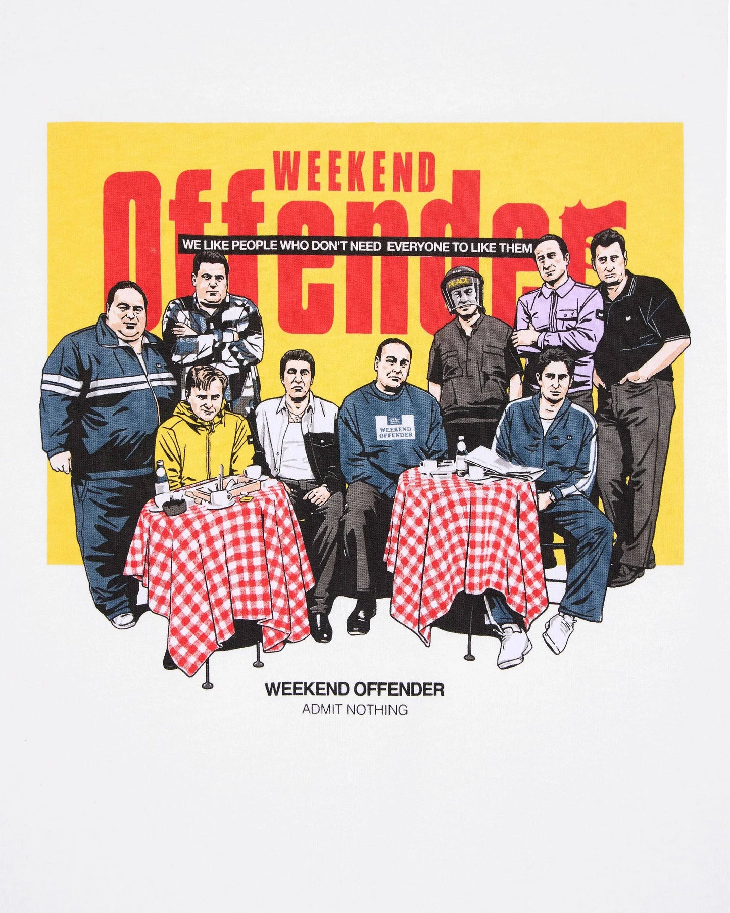 Weekend Offender Satriale's Graphic T-Shirt White - RD1 Clothing