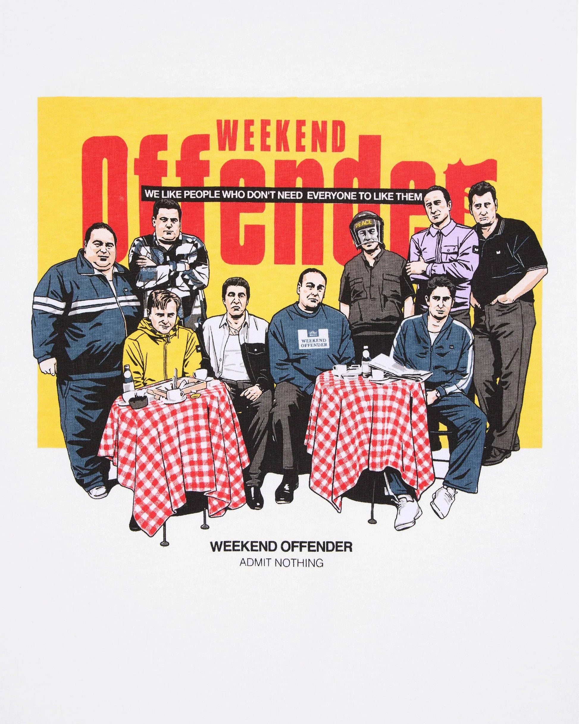 Weekend Offender Satriale's Graphic T-Shirt White - RD1 Clothing