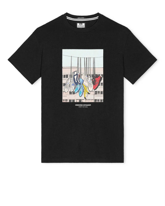 Weekend Offender Battle Lines Graphic T-Shirt Black - RD1 Clothing
