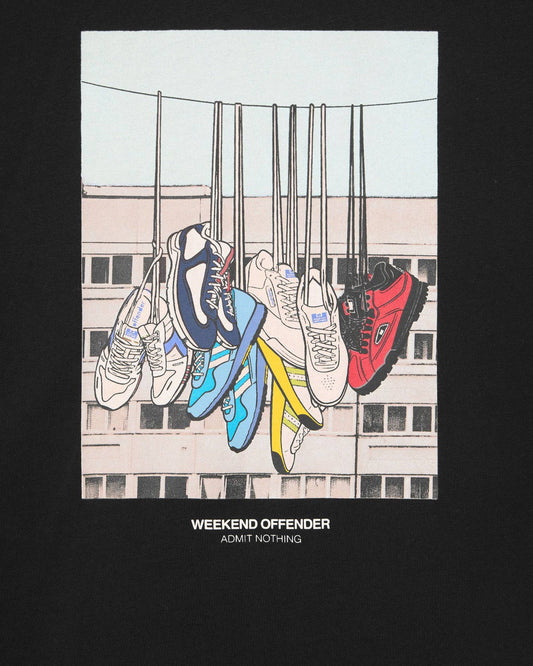 Weekend Offender Battle Lines Graphic T-Shirt Black - RD1 Clothing