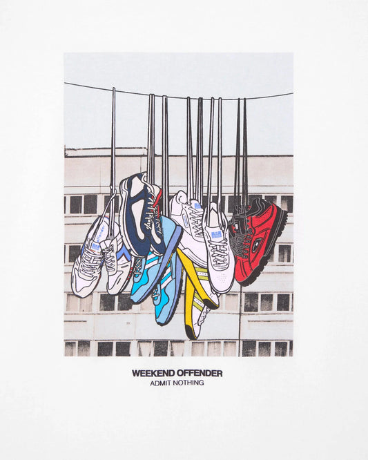 Weekend Offender Battle Lines Graphic T-Shirt White - RD1 Clothing