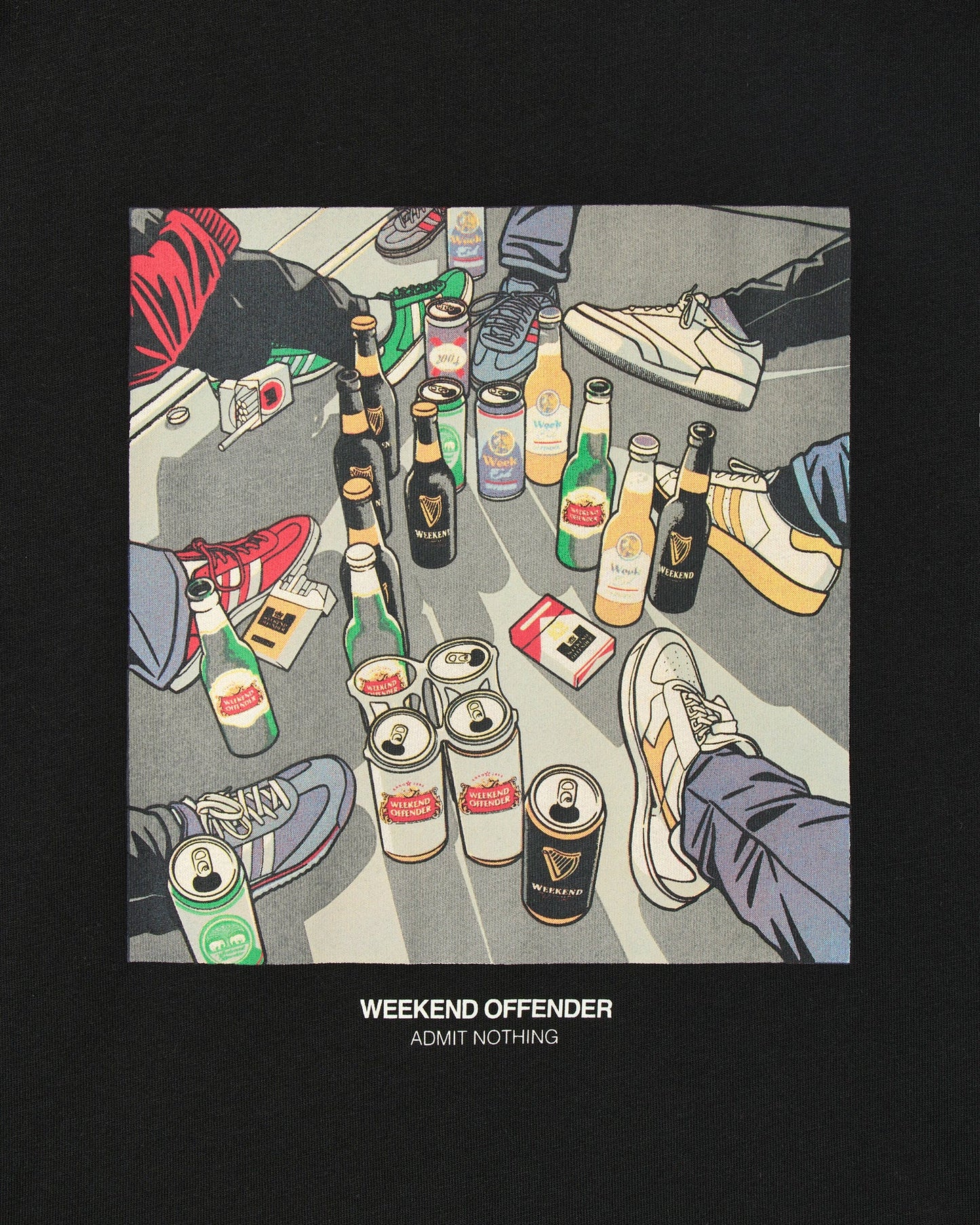Weekend Offender Imbibo Graphic T-Shirt Black