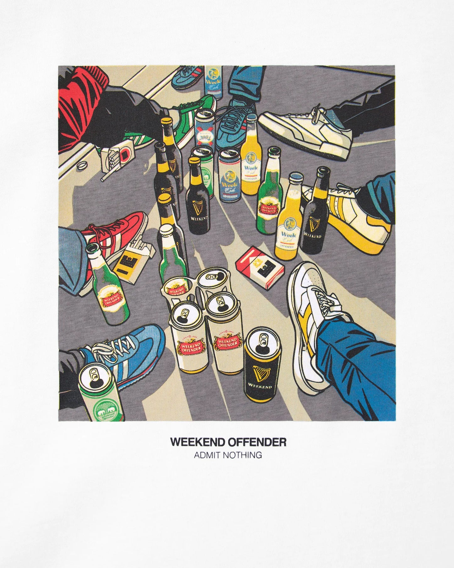 Weekend Offender Imbibo Graphic T-Shirt White