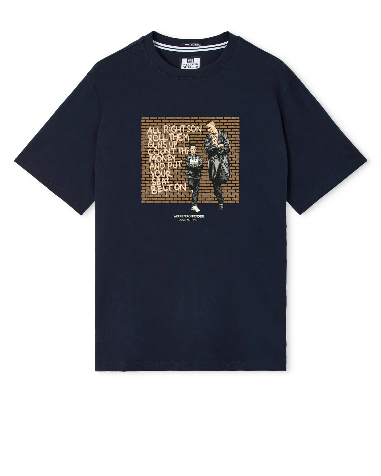 Weekend Offender Pater Graphic T-Shirt Navy