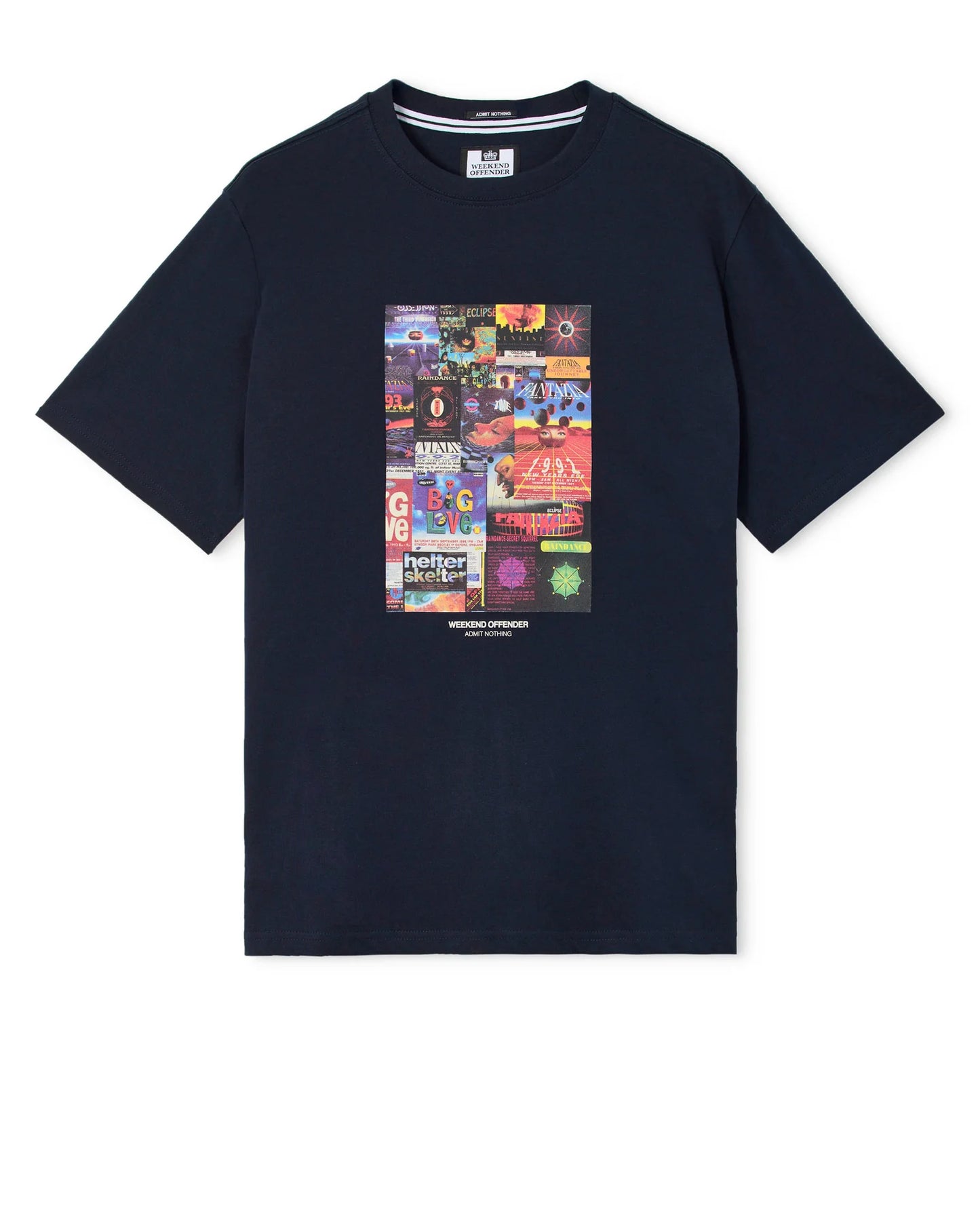 Weekend Offender Saltatio Graphic T-Shirt Navy