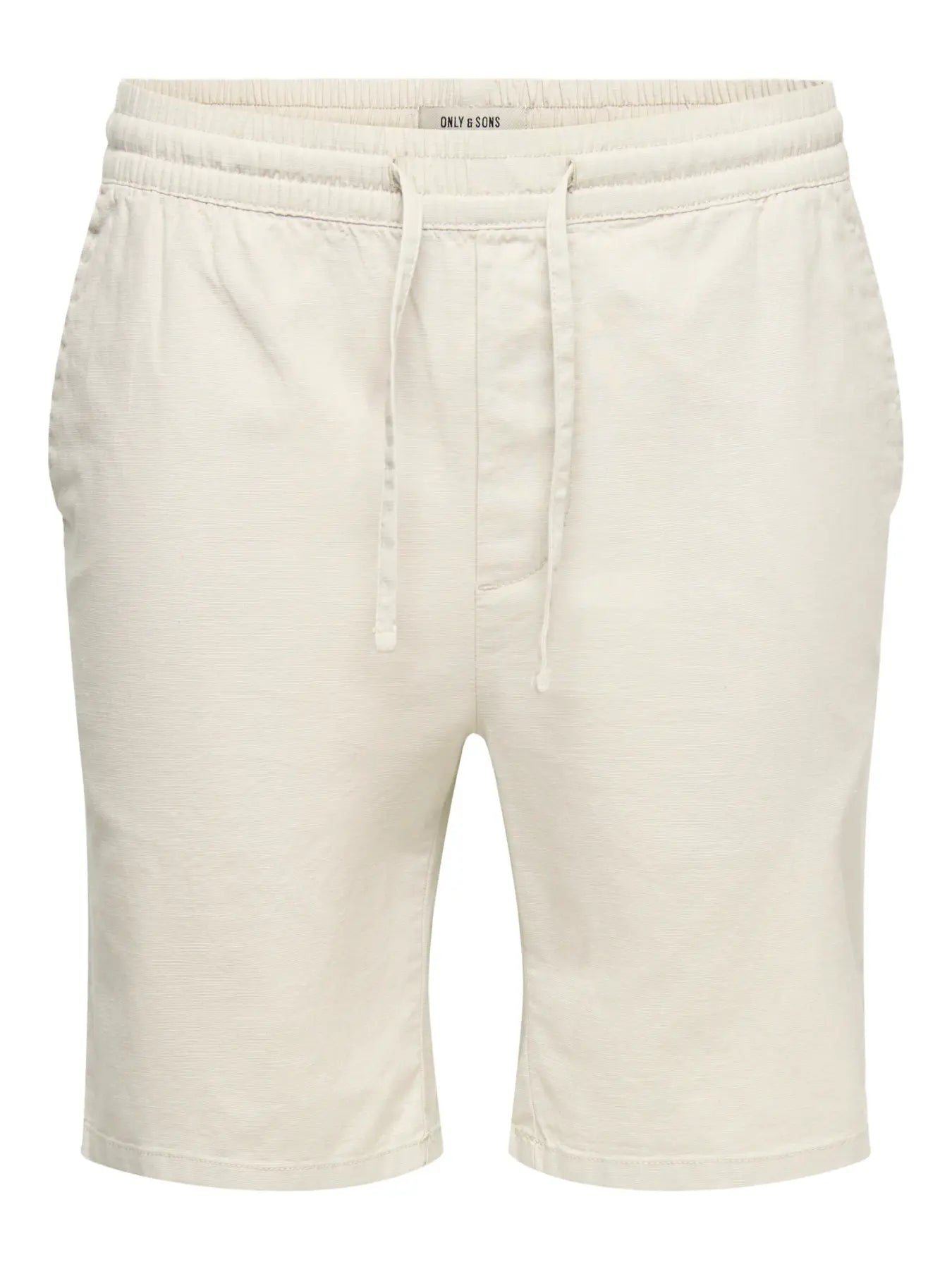 Only & Sons Onsreid Slim Slub Shorts Silver Lining - RD1 Clothing