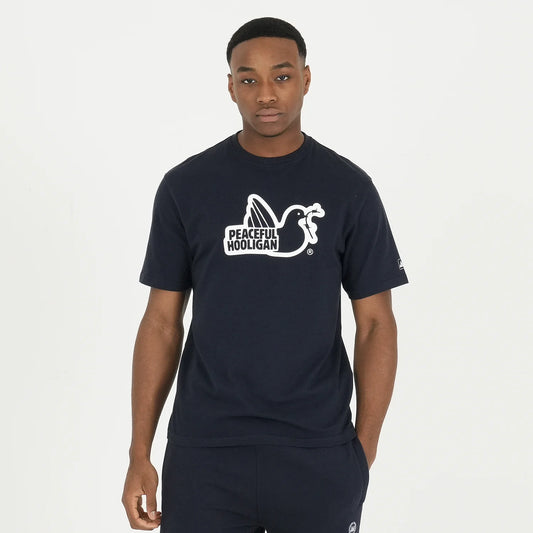 Peaceful Hooligan Outline T-Shirt Navy