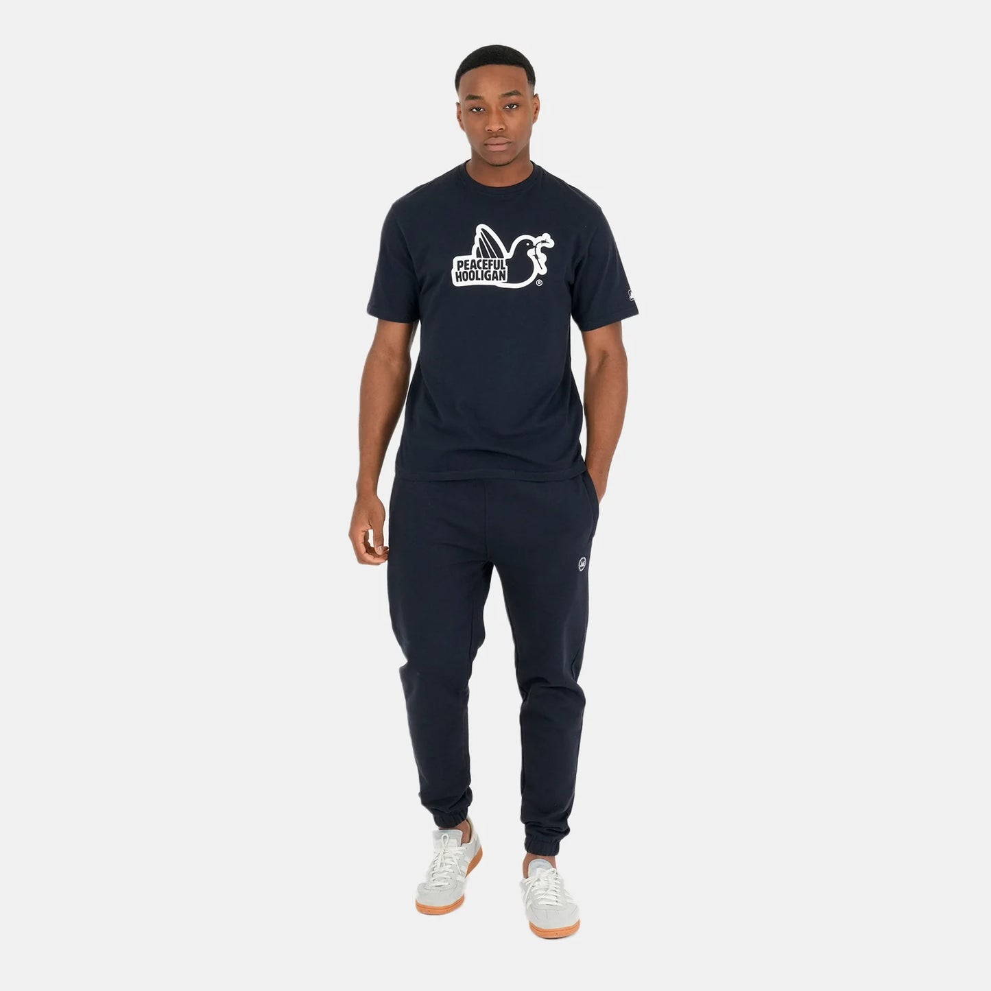 Peaceful Hooligan Outline T-Shirt Navy