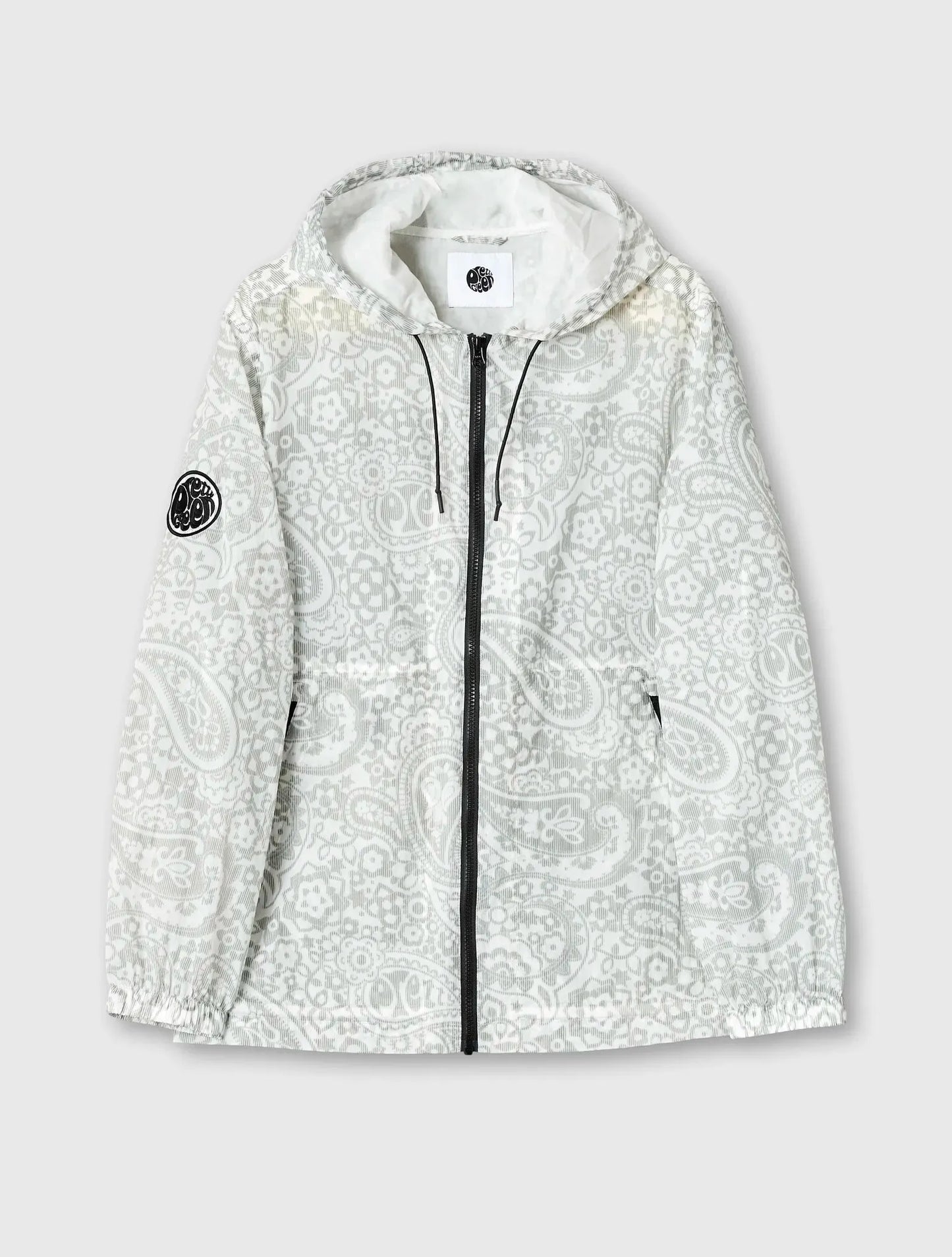 Pretty Green Anchorage Paisley Lightweight Jacket In Grey