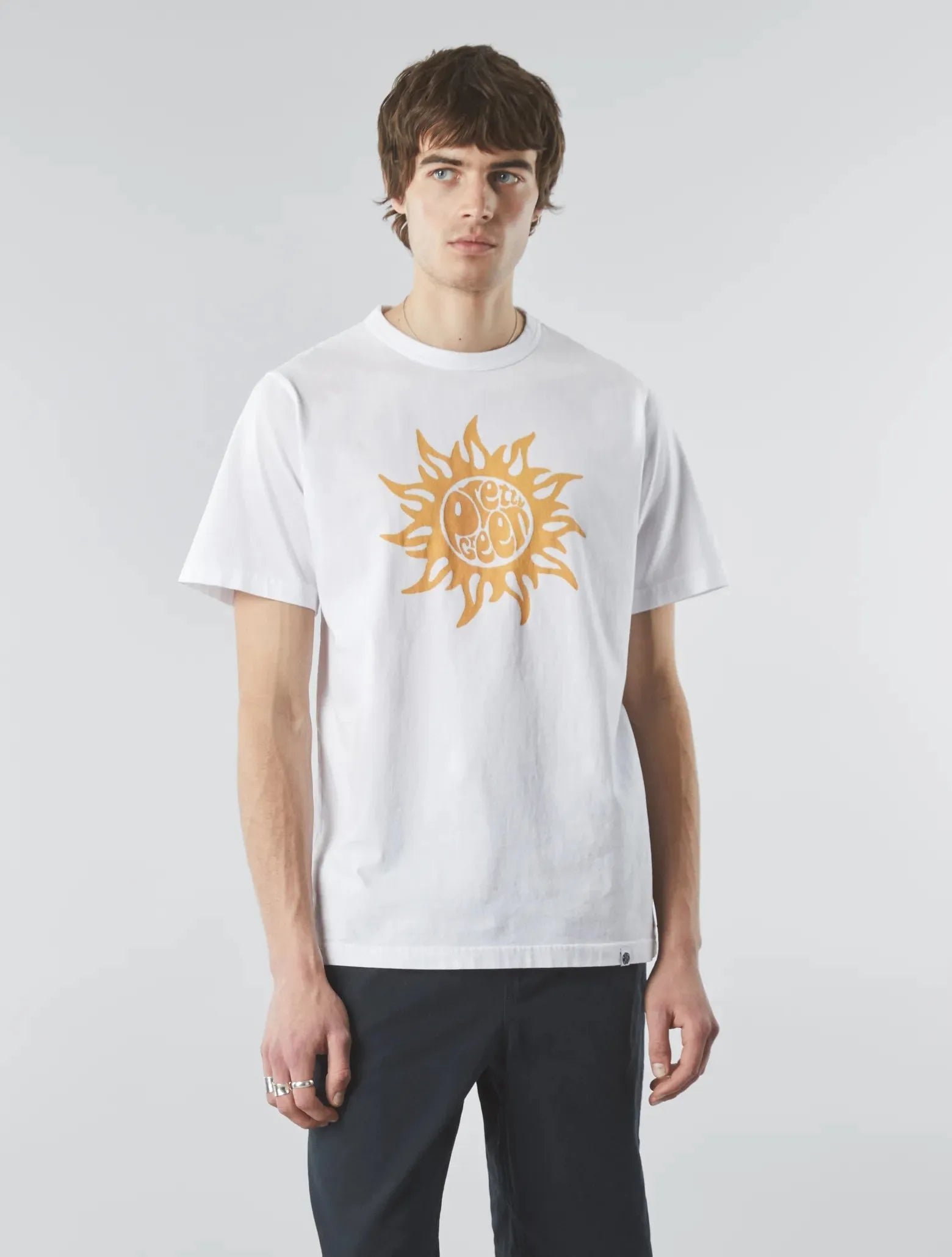 Pretty Green Blotter T-Shirt In White