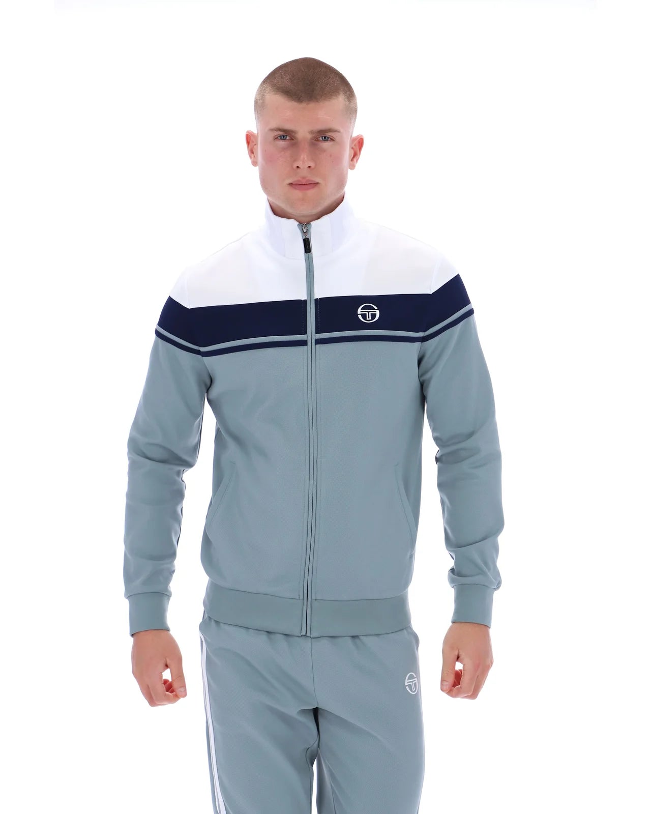 Sergio Tacchini Damarindo Track Top White/Navy/Lead - RD1 Clothing