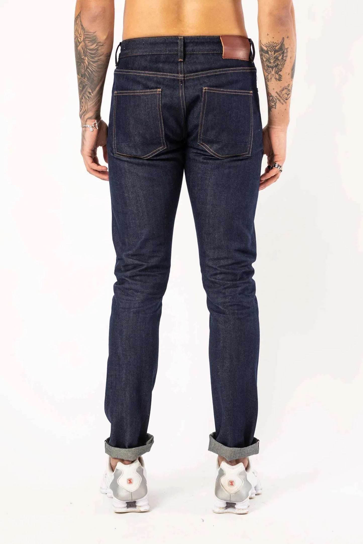 DML Slim Fit Selvedge Jeans In Rinse Wash