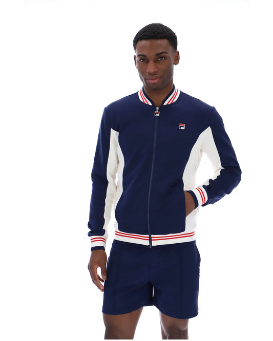 Fila Vintage Settanta Track Top Navy/Gardenia/Red - RD1 Clothing