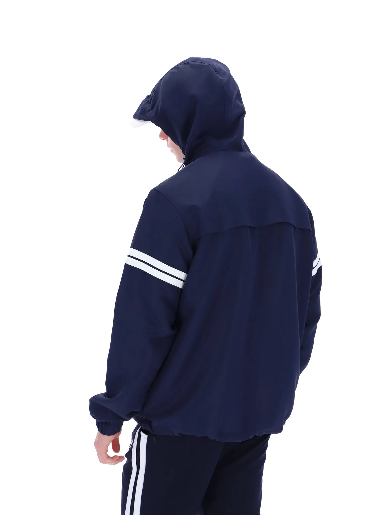 Sergio Tacchini Orion Anorak In Maritime Blue