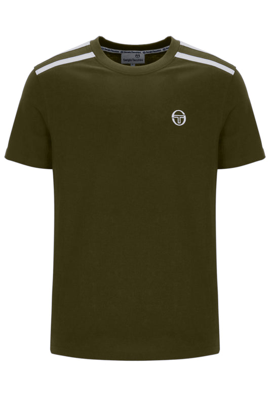 Sergio Tacchini Locchi T-Shirt Dark Olive/Gardenia - RD1 Clothing
