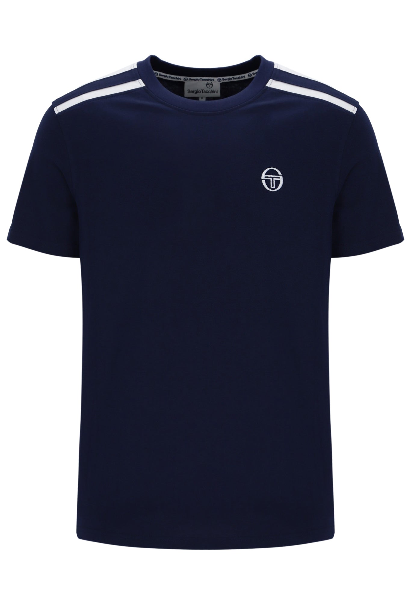 Sergio Tacchini Locchi T-Shirt Maritime Blue/White - RD1 Clothing