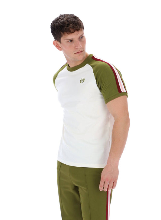 Sergio Tacchini Hadow T-Shirt Gardenia/Avocado - RD1 Clothing