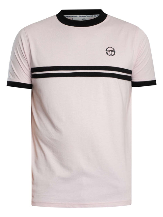 Sergio Tacchini Supermac T-Shirt in Light Lilac/Black - RD1 Clothing