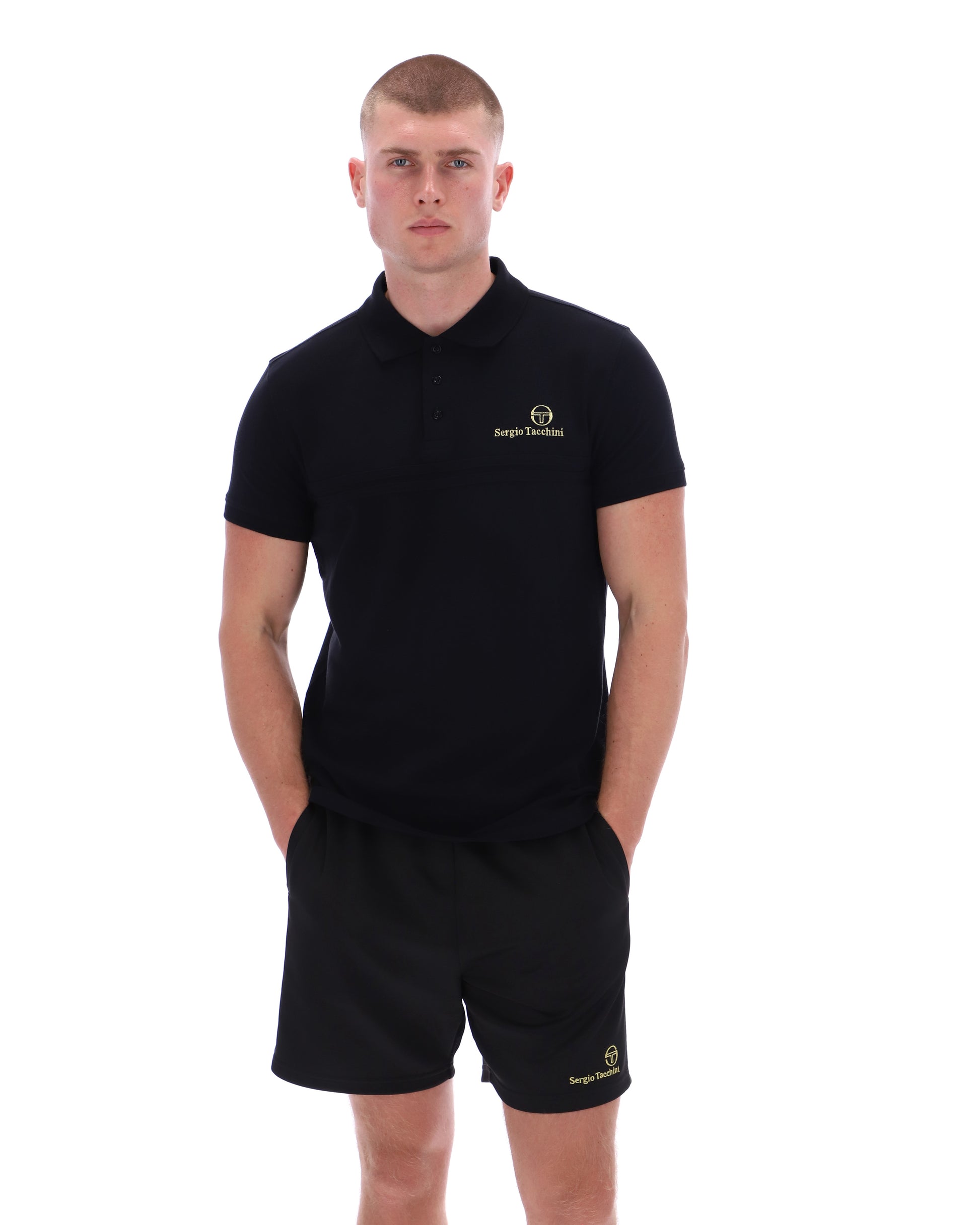 Sergio Tacchini Supermac Primo Polo Black Gold - RD1 Clothing