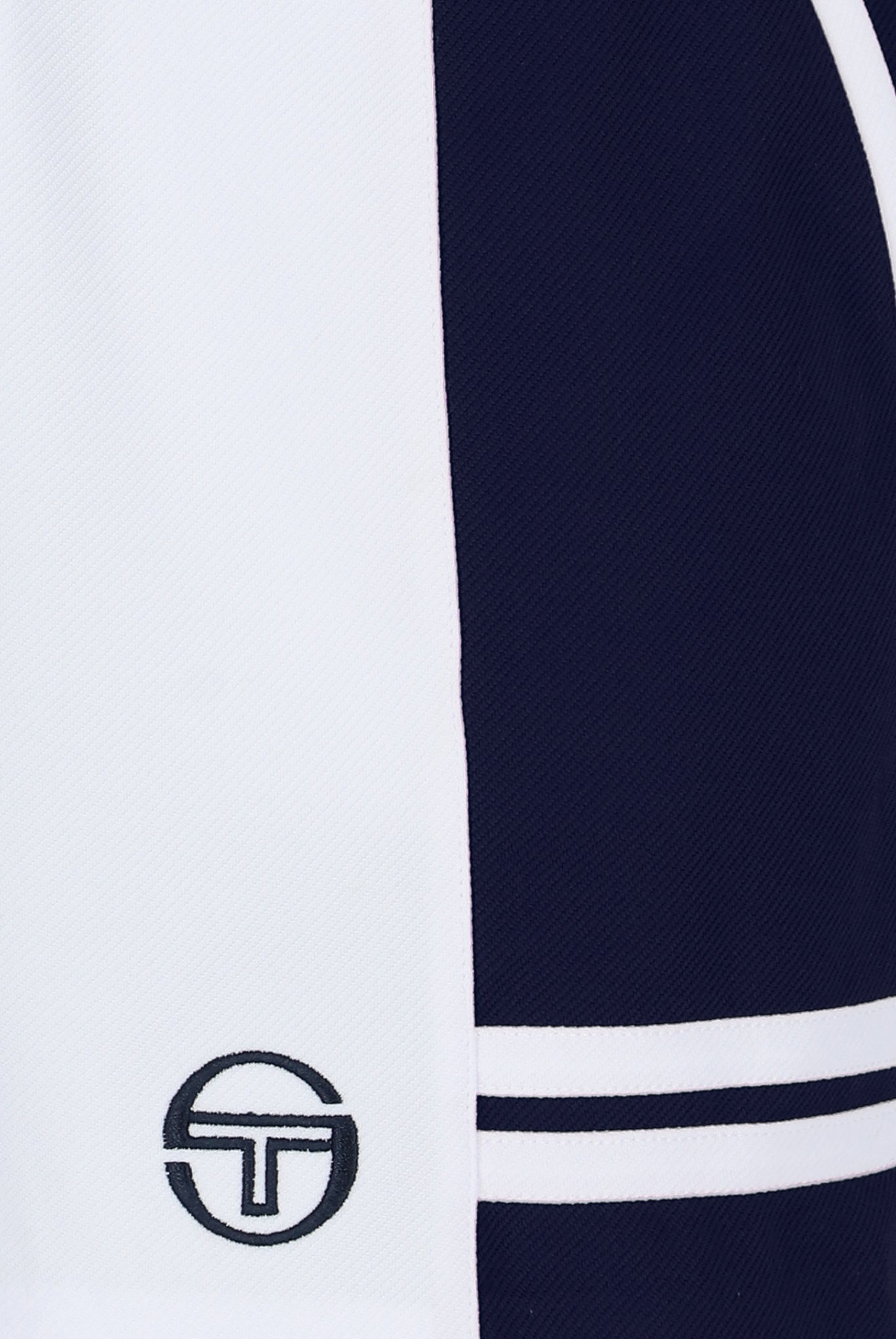 Sergio Tacchini Supermac Jogger Sweat Short In White/Maritime Blue