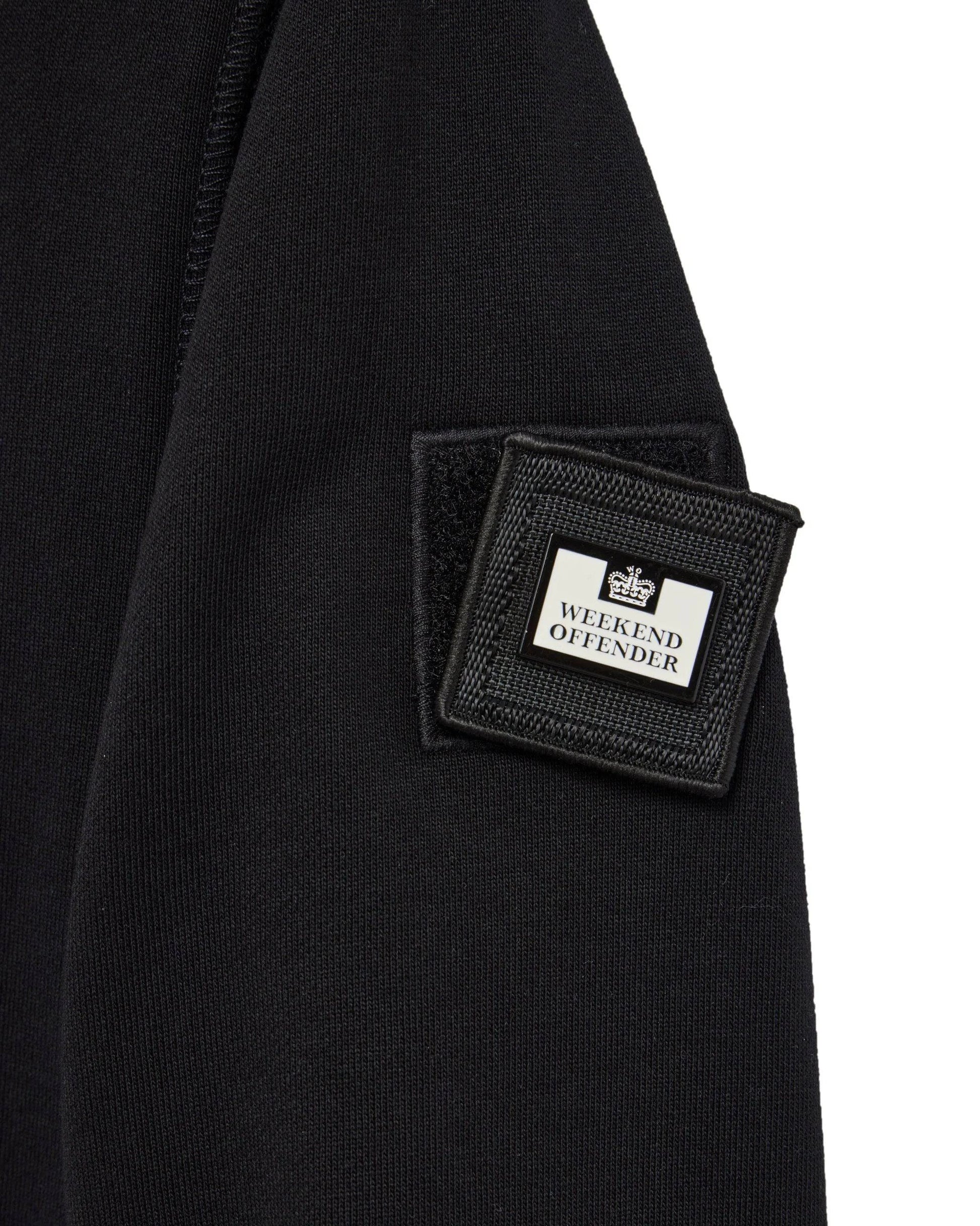Weekend Offender Kraviz Quarter Zip Sweatshirt Black - RD1 Clothing
