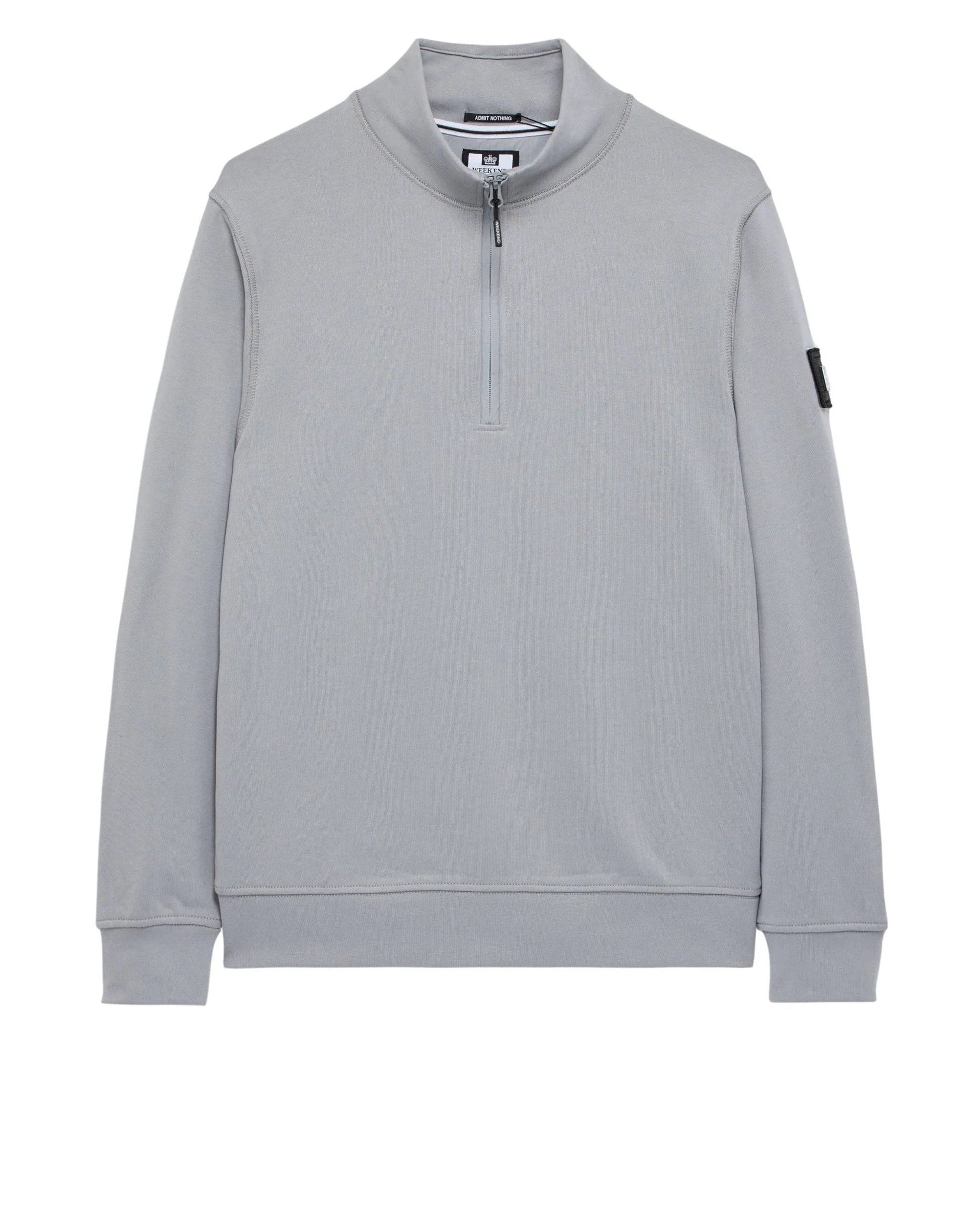 Weekend Offender Kraviz Quarter Zip Sweatshirt Smokey Grey - RD1 Clothing