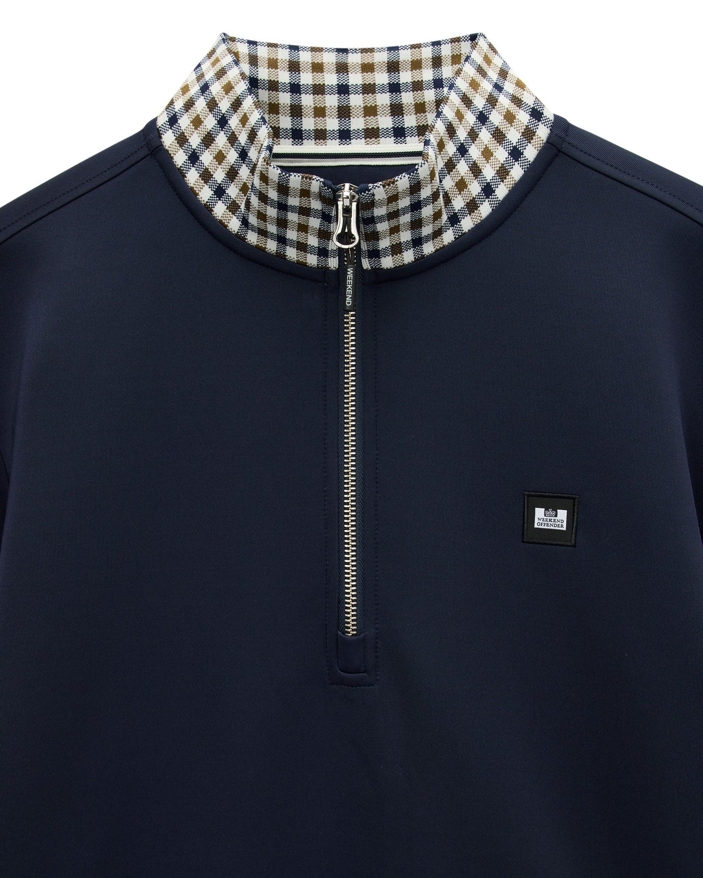 Weekend Offender Henson Quarter Zip Sweatshirt Navy - RD1 Clothing