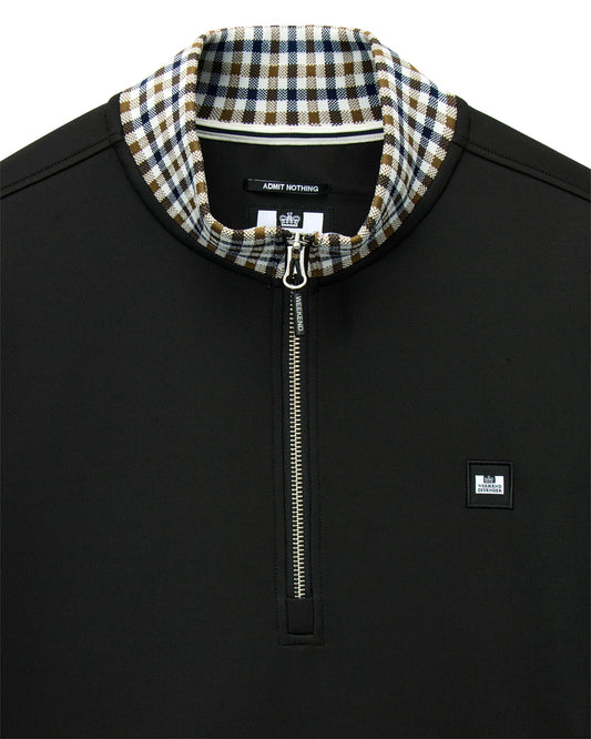 Weekend Offender Henson Quarter Zip Sweatshirt Black