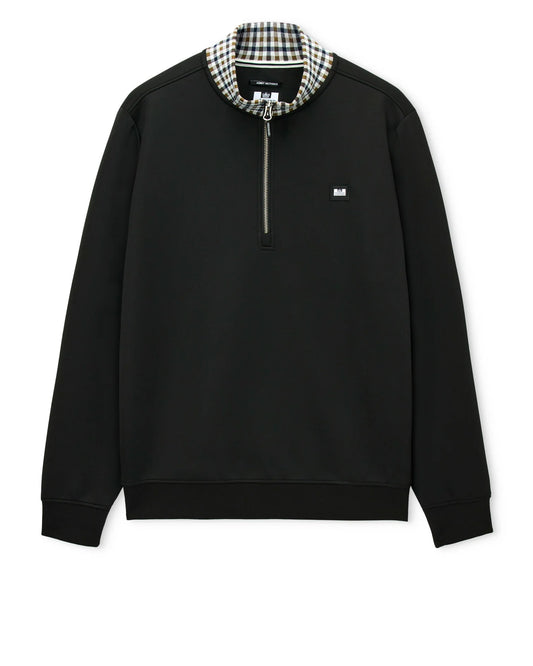 Weekend Offender Henson Quarter Zip Sweatshirt Black