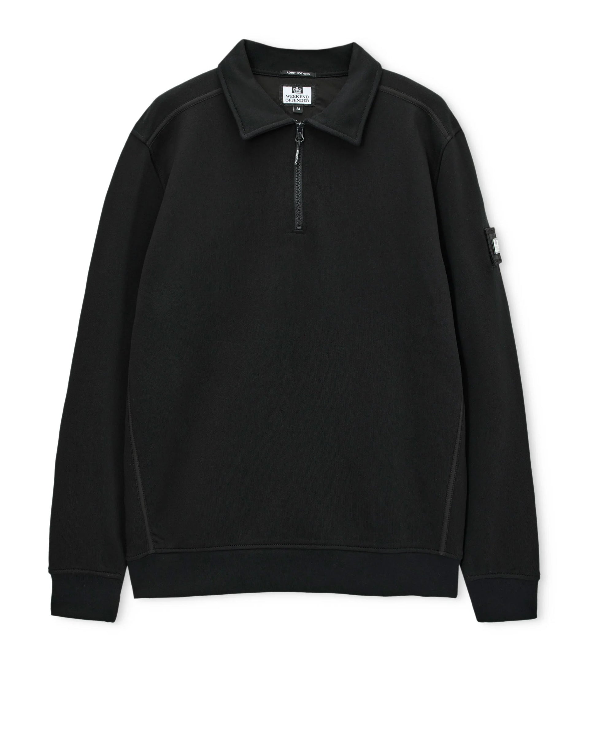 Weekend Offender Sidi Quarter Zip Sweatshirt in Black - RD1 Clothing